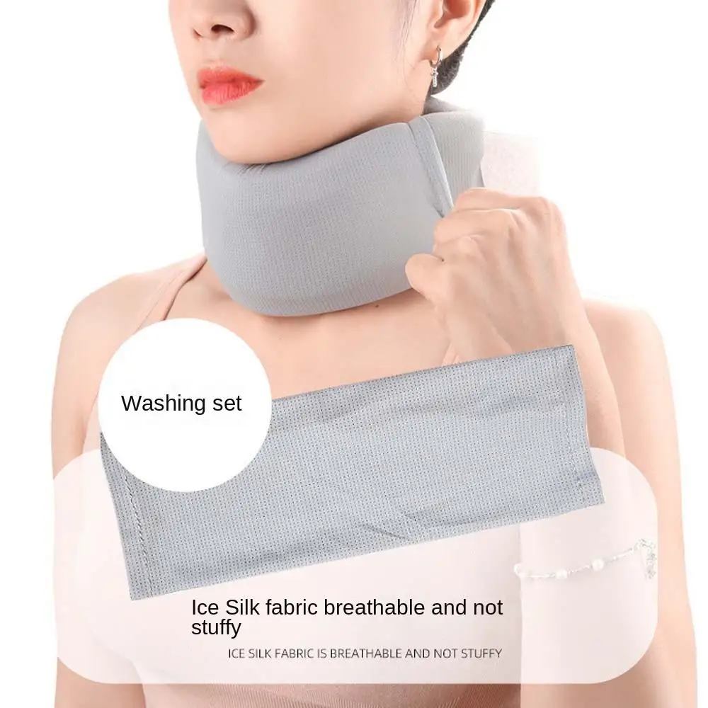 Neck Traction Neck Cervical Brace Neck Orthopedic Ice Silk Neck Support Sleeve Pillow Collar Sponge Neck Fixation Belt Unisex