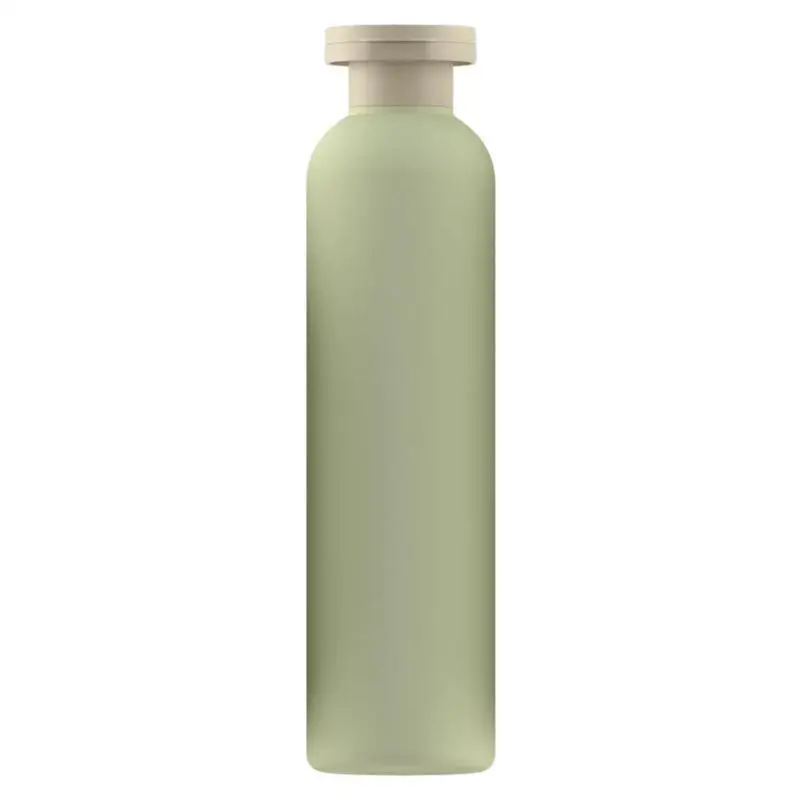 Botella rellenable verde con tapa Filp, desinfectante de manos de plástico vacío, botellas de loción y champú, tarro de crema cosmética, herramienta de viaje de 200 ~ 500ML