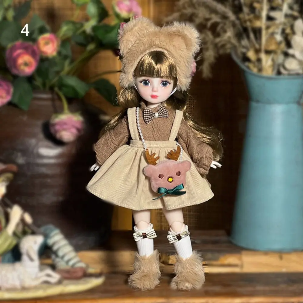 30cm Pretty BJD Doll 1/6 SD Dolls Ball Jointed Doll DIY Toys with Clothes Outfit Shoes Wig Hair Makeup for Girls Kids Children