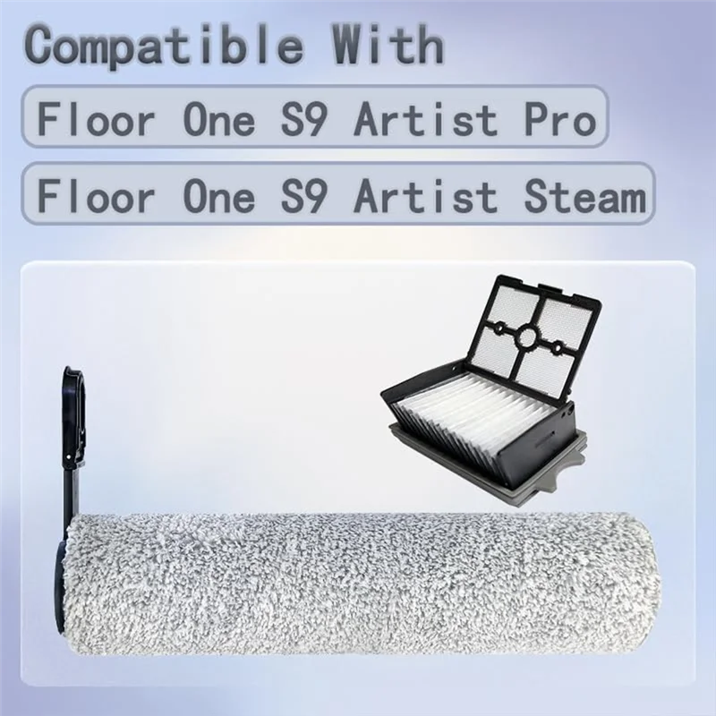 【RECOMENDAR】أسطوانة فرشاة بديلة وفلتر HEPA لـ Tineco Floor One S9 Artist Pro/Floor One S9 Artist Steam Wet Dry Vacuum Cl #5