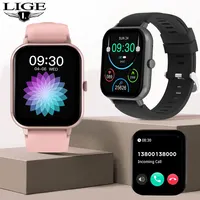 LIGE-reloj inteligente deportivo para hombre y mujer, accesorio de pulsera resistente al agua con llamadas, Bluetooth, pantalla táctil completa, 2024