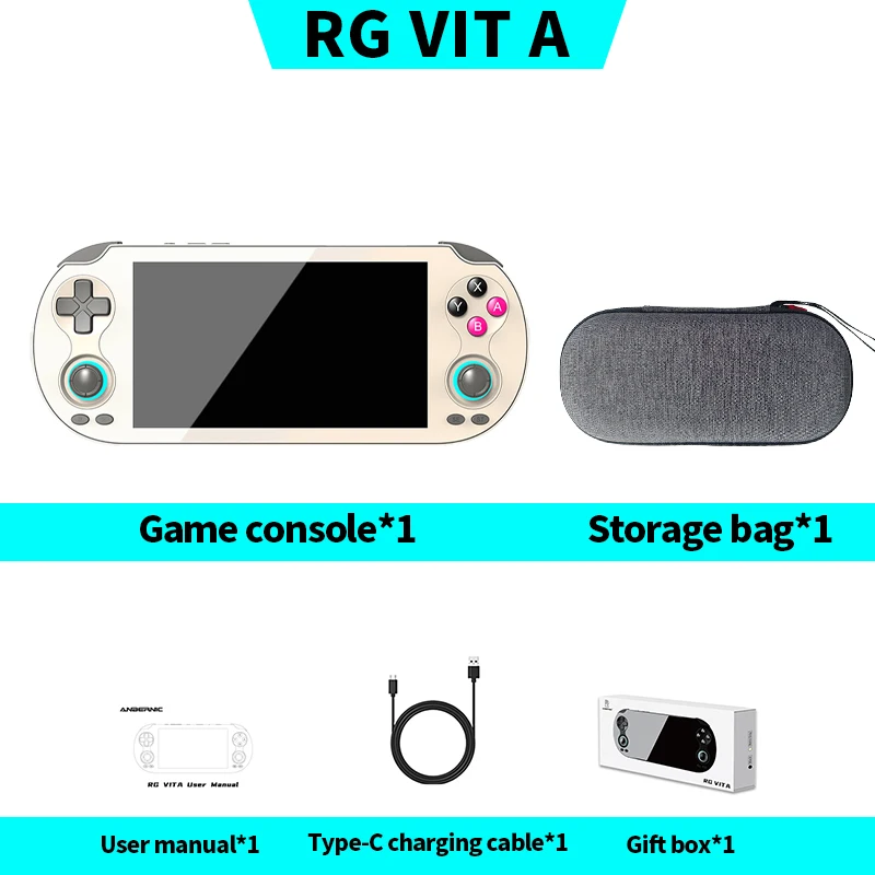 ANBERNIC RG VITA pro Handheld Game Console IPS Touchscreen 5000mAh Video Gaming Player AI Streaming Compatible RixelHK image 3