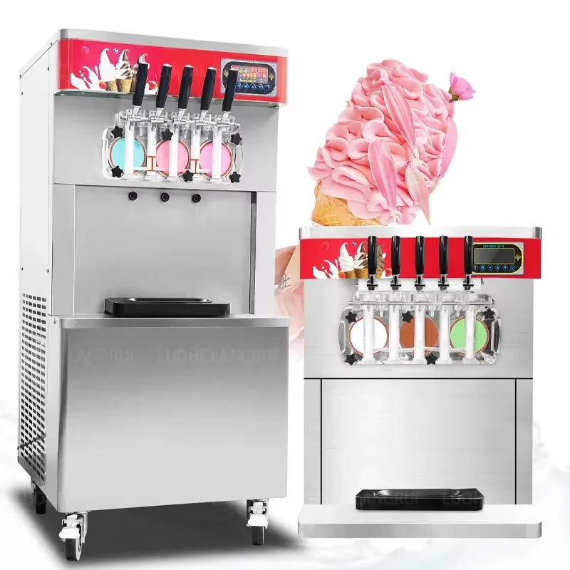 Automatic Commercial Ice Cream Filling Machine Flavor Soft Ice Cream Vending Machine