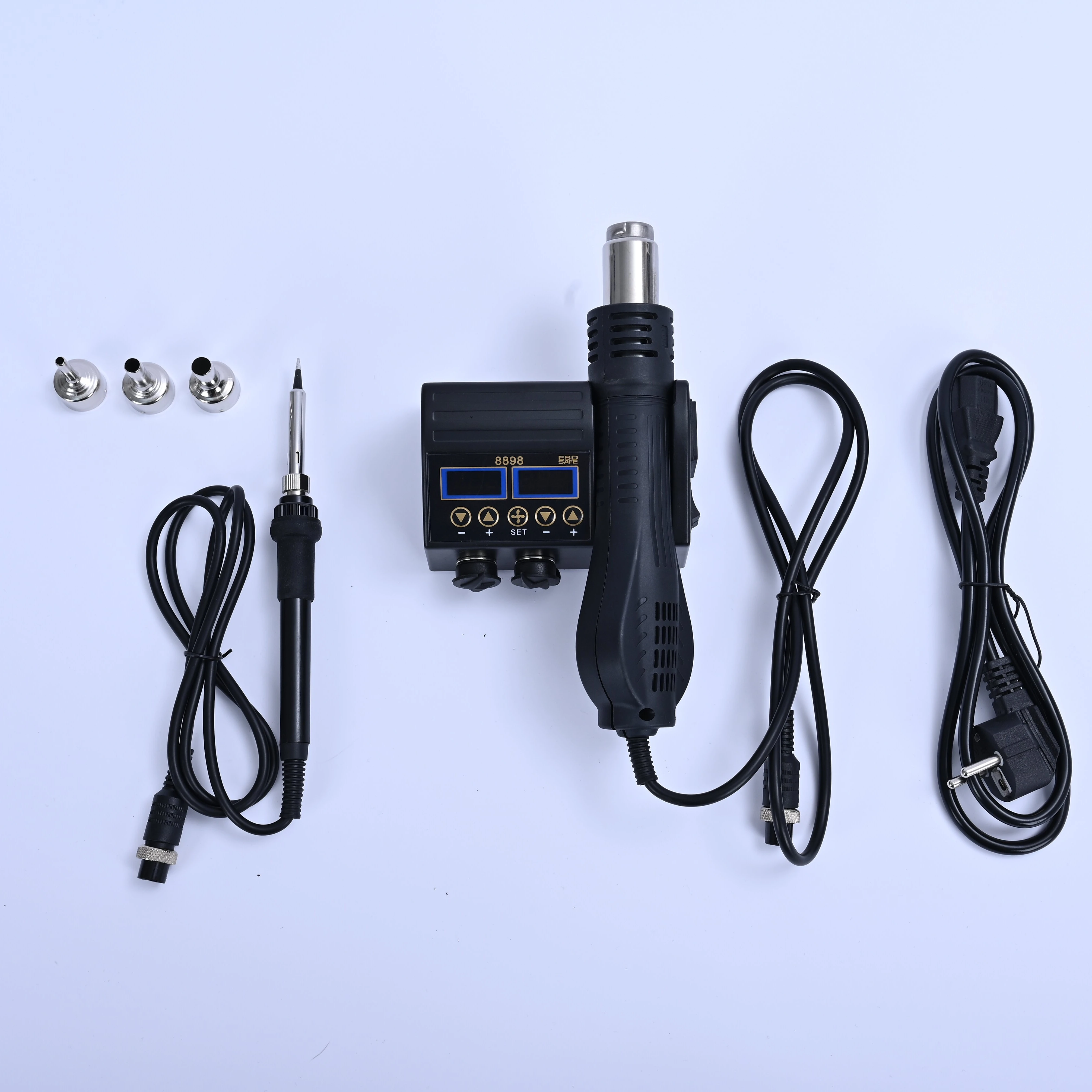 2-in-1 8898 Soldeerstation LED - 2 In 1 Soldering Rework Station 750W recensie en prijs