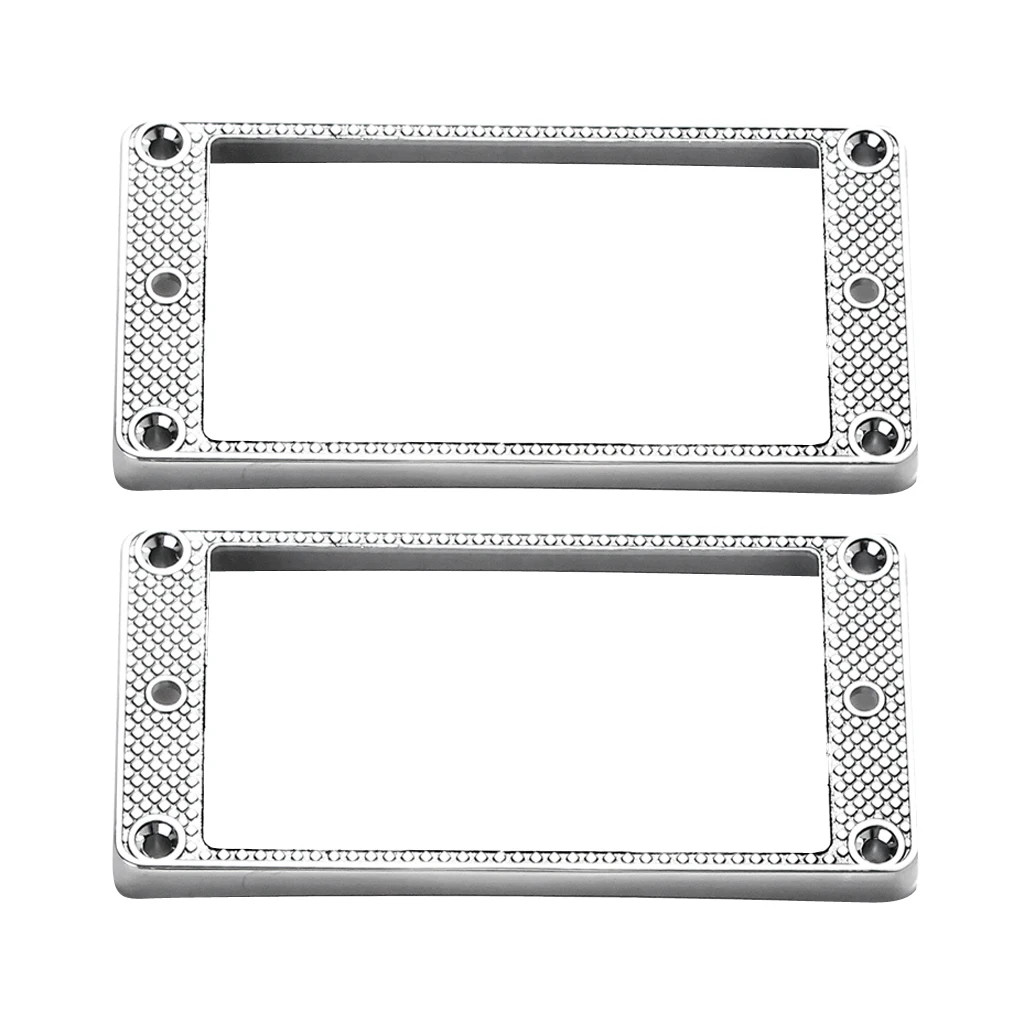 Accesorios de pastilla Humbucker, marco inferior curvo de anillo, piezas de instrumentos musicales para guitarra LP, pastilla de guitarra eléctrica, 2 piezas