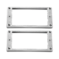 2Pieces Humbucker Pickup Accessories Ring Curved Bottom Frame Musical Instruments Parts for LP Guitar Electric Guitar Pickup