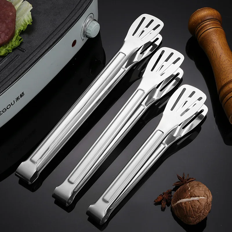 Stainless steel multi functional kitchen tool set includes food clip 18.5 cm folding steamer dumpling maker garlic press mud scr