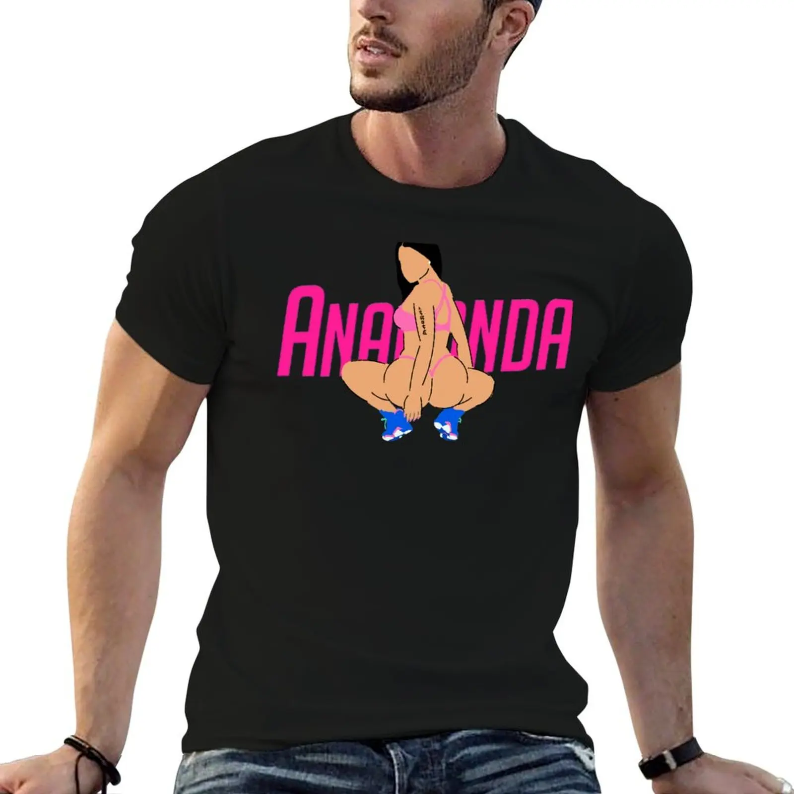 

Anaconda Nicki Minaj (With Title) T-Shirt oversized vintage graphic tee vintage anime shirt blacks luxury clothes men