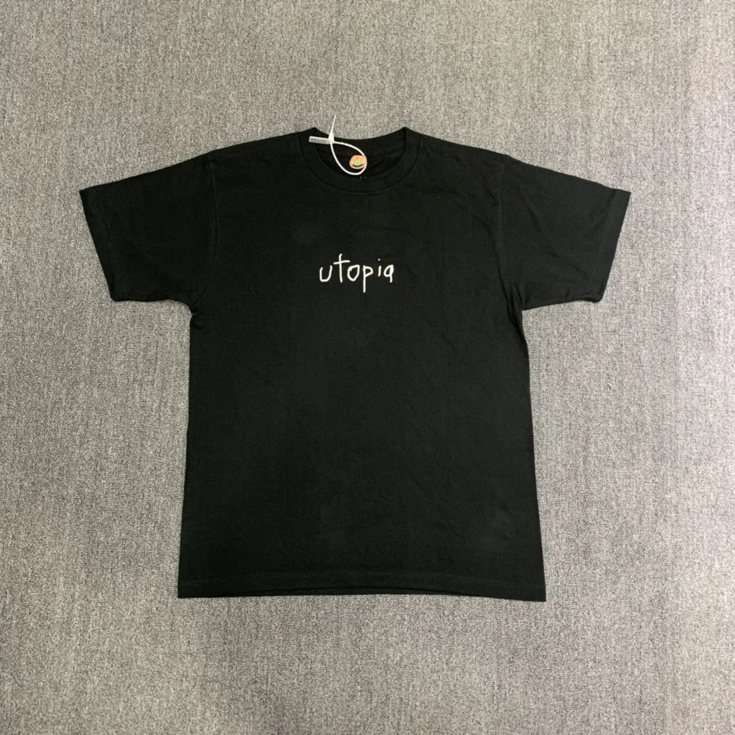 Хлопковая футболка 2025 JACK Chest с буквенным принтом и логотипом, простая однотонная мужская одежда унисекс с короткими рукавами, женская одежда