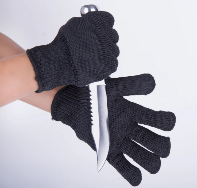 Guantes anticortes de acero inoxidable, resistentes a Cortes, malla metálica, seguridad, trabajo manual, protección, a prueba de cuchillos, alambre de puñalada, jardín