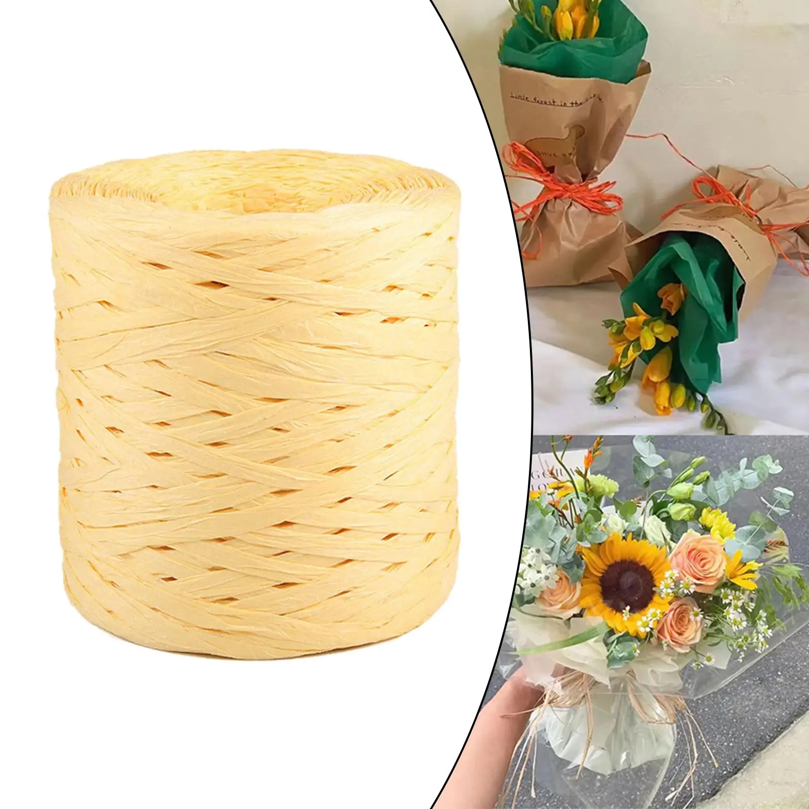 Kertas kerajinan Raffia pita tenun rafia pita Macrame Project Packing Paper