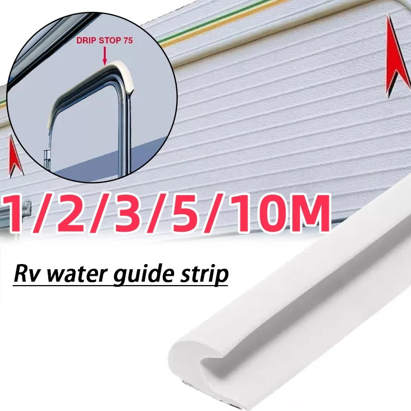 1/2/3/5/10M For FIAMMA DRIPSTOP Caravan Motorhome Camper For Vans Cars RVs Gutter Rain Guard Drip Stop Rv Camper Accessories