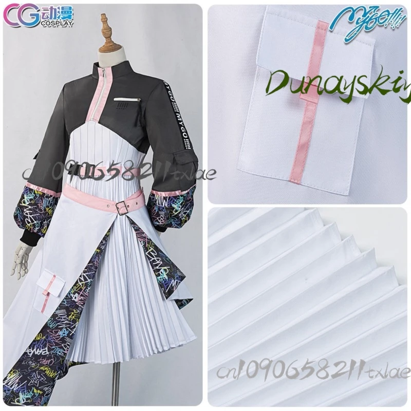 

Костюм для косплея BanG Dream MyGO Чихая Анон: матросская форма, плиссированная юбка с красной лентой, черные гольфы, школьный значок