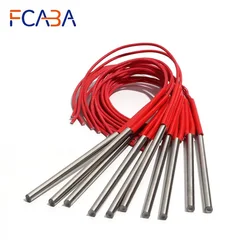 FCABA 10PCS 8mm 98~115mm 201SUS 110V/220V/380V Cartridge Heater 190W/200W/210W/220W/230W Mould Electric Heating Element