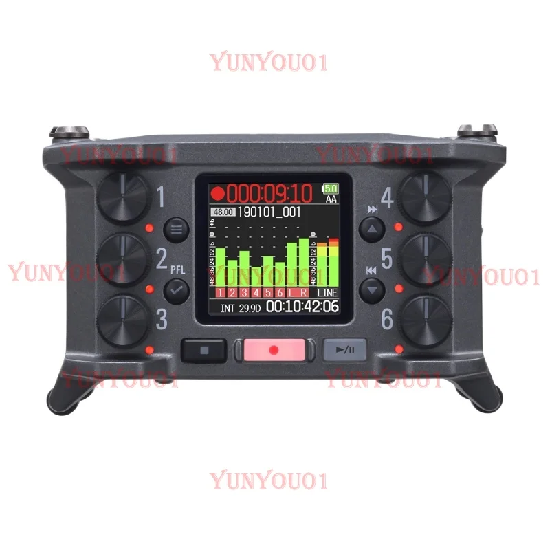 F6 Multi-track on-site Outdoor Simultaneous Recording 32Bit Dual AD Conversion Audio Interface Micro-movie Short Video