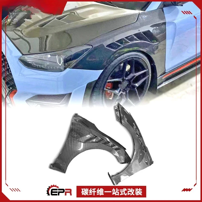 Suitable Veloster (2019) EPA Style Carbon Fiber Front Surround - Sport Design
