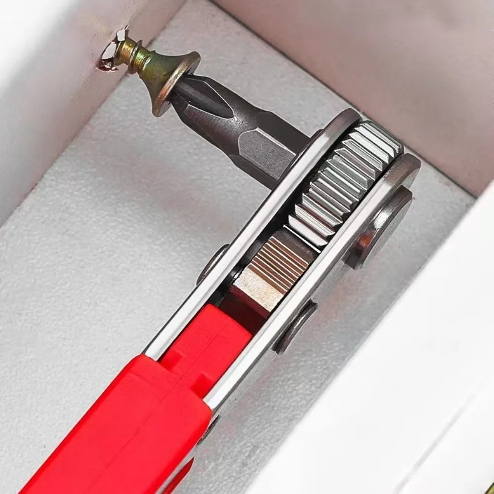 Rechtwinkliger Schraubendreher-Satz T25, Mini-Ratsche 90-Grad-Offset-Schraubenschlüssel-Set, Taschenwerkzeug für DIY-Reparatur, Bit-Steckschlüssel mit niedrigem Profil – Detail 5