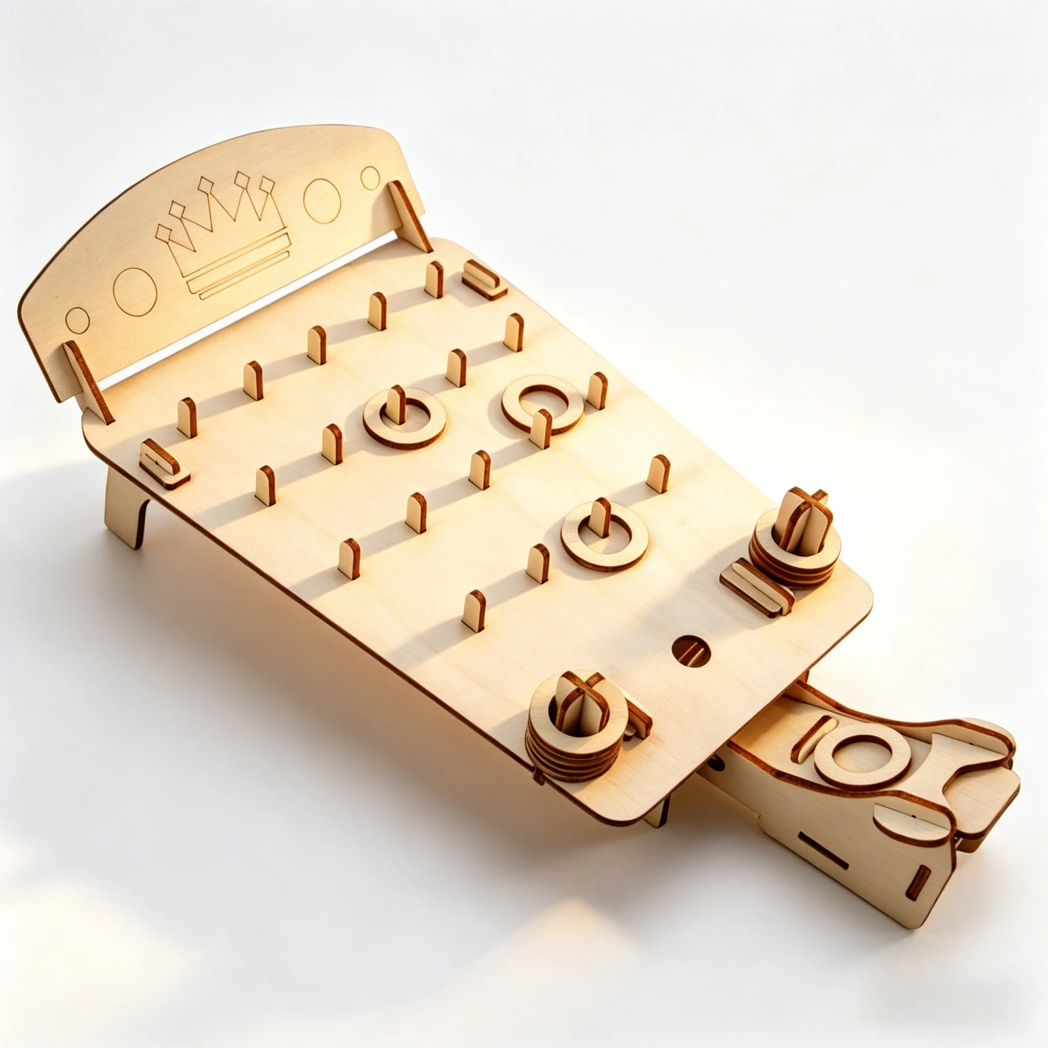 DIY Elastic Ring Toss Game Model Kit, STEM Handmade Science Invention Craft, Fun Educational Set