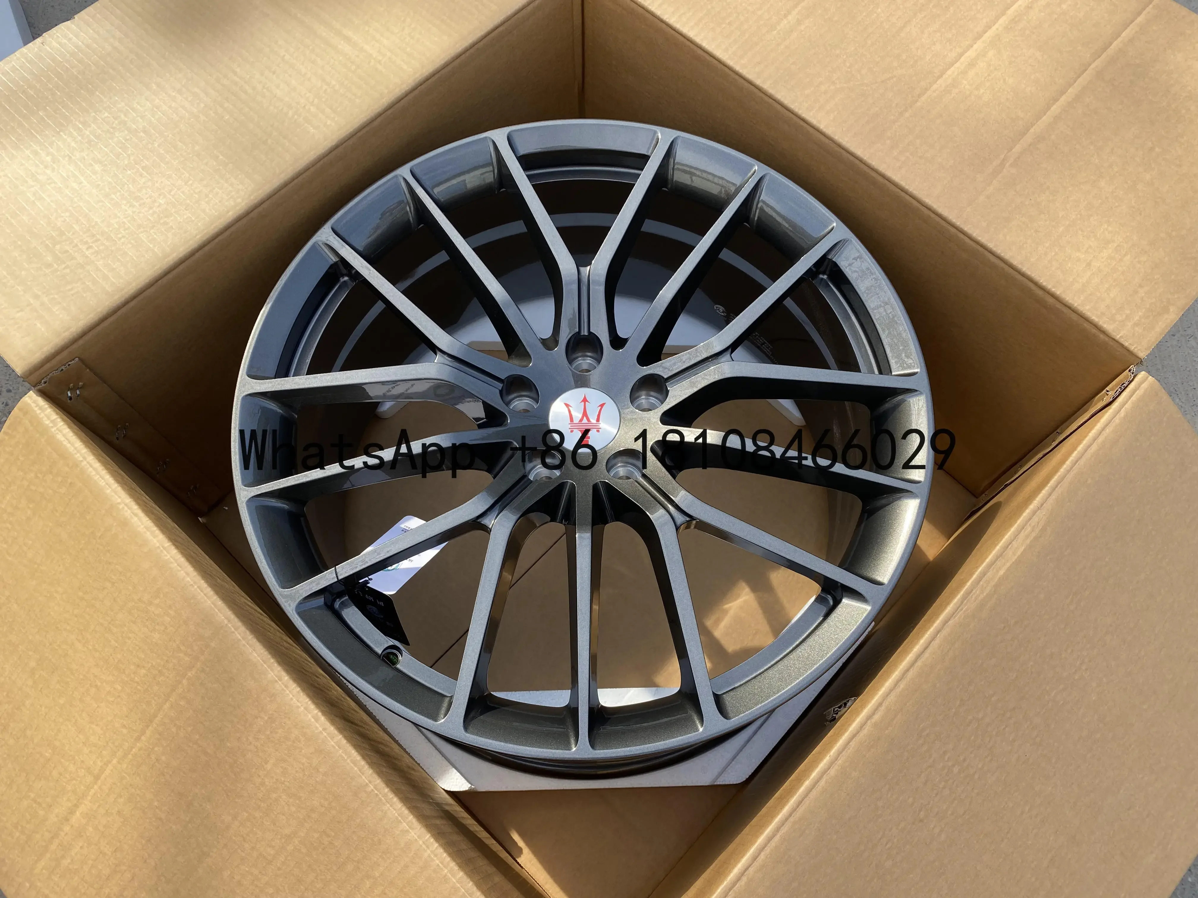 Custom 1 Piece Forged Rims Gun Gray gunmetal Forged Passenger Car Wheels 19 20 21 Inch 5x114.3 for Maserati 67.1