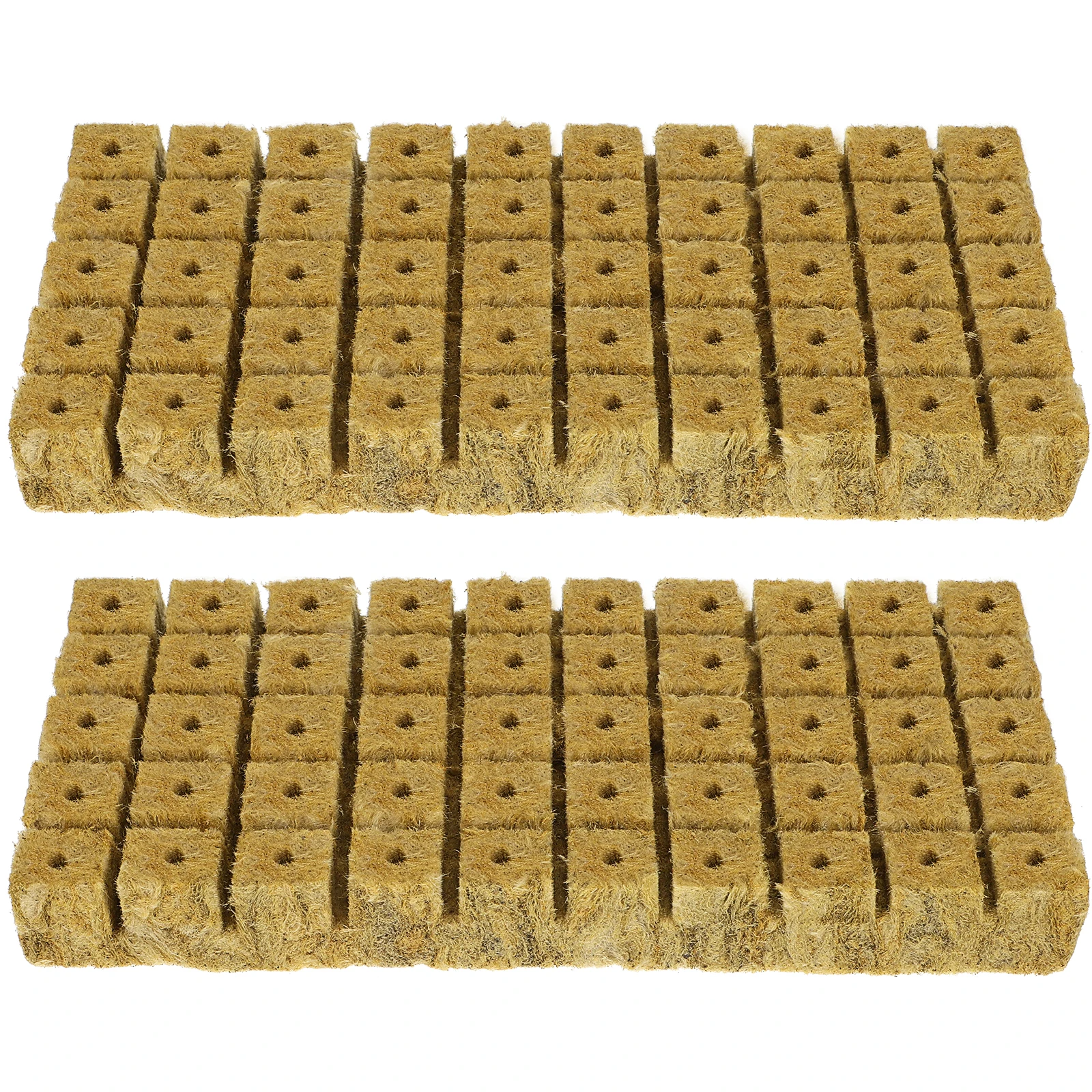 

100 Pcs Sowing Medium Plant Grow Cubes Hydroponic Blocks for Fruit Vegetable GerminationPropagation Starter