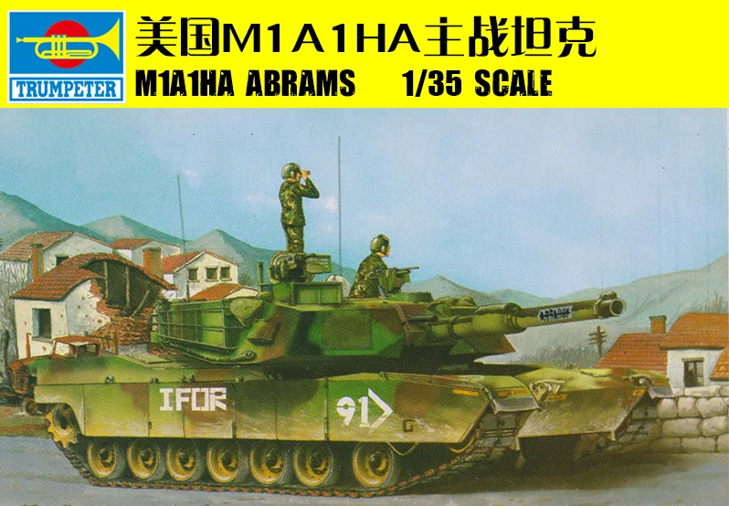 WSN 00334 1/35 U.S.M1A1HA ABRAMS Tank Electric Armored Model Car Kit Motor TH07773-SMT2