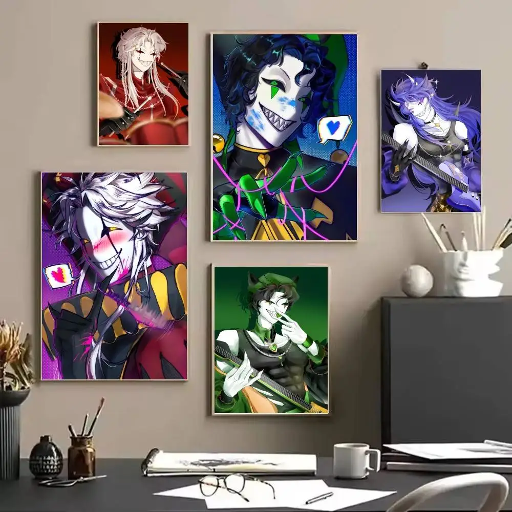Freakish P-Pierrot Circus Bash Poster And Prints Wall Art Pictures For Modern Bedroom Game Room Home Decor