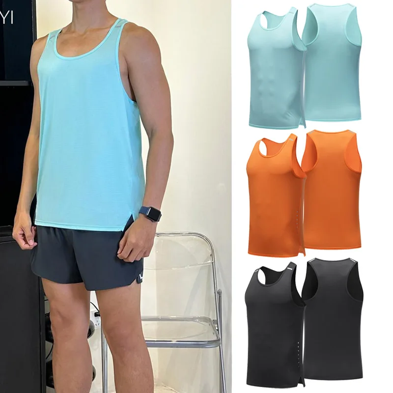 

Men's Loose Breathable Quick-Drying Sports Tank Top Gym Wear Sleeveless Track Training Suit Set Marathon Running Vest