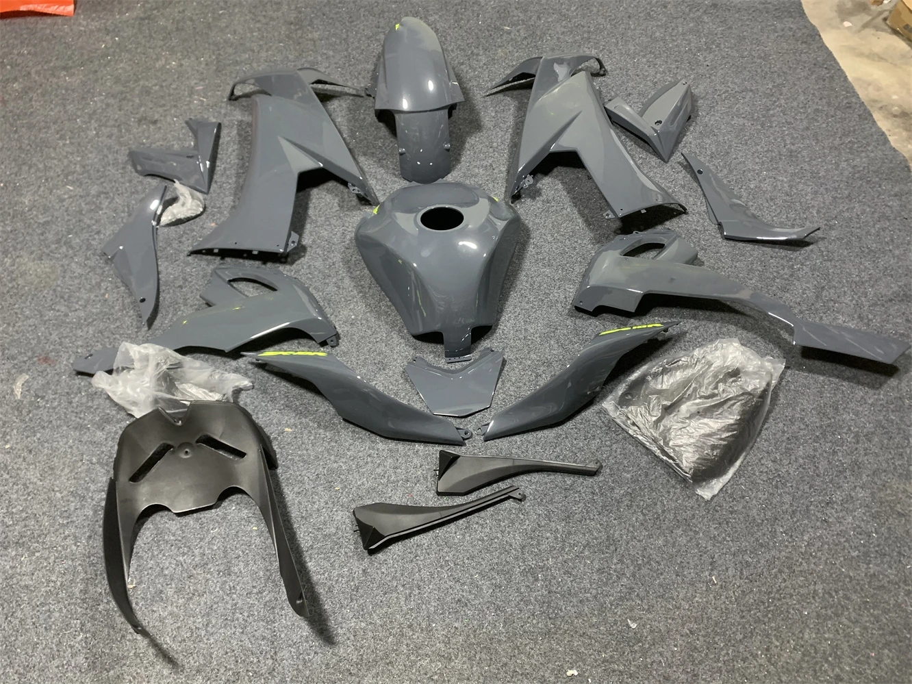 Motorcycle fairing fits the ZX-10R 2008 2009 2010 -10R 08 09 10 years body fairing grey motorcycle housing