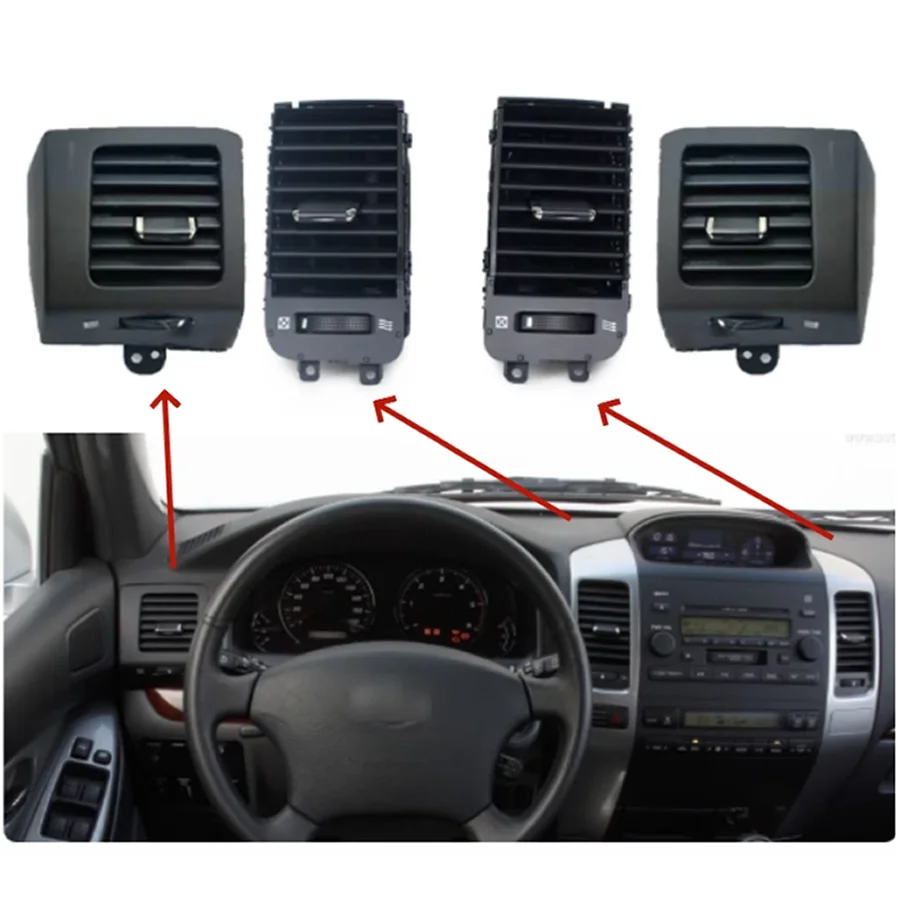 

For TOYOTA PRADO LC-120 GX470 2003 2004 2005 2006 2007 2008 2009 Air Conditioning Outlet Rear Seat Anti Dust Outlet Cover
