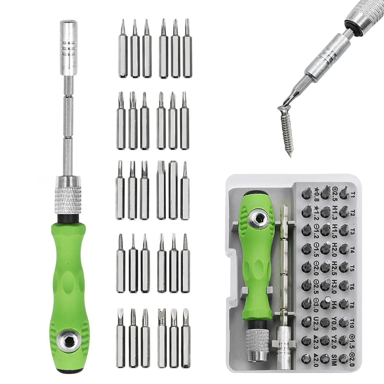 Hex Tools 32 in1 Mini Bits Screwdriver Precision IPad Hand Kit Magnetic Set Camera Hot Multitool Screwdriver Phone  Repair Star