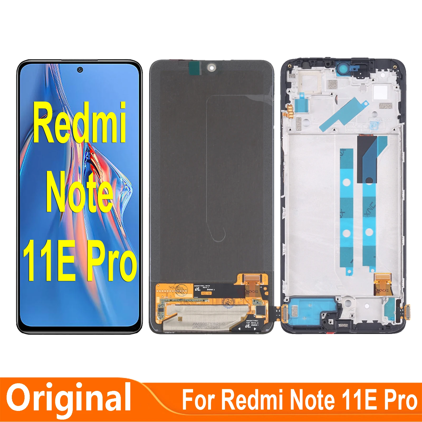 

AMOLED For Xiaomi Redmi Note 11E Pro LCD Display Touch Screen Digitizer Assembly