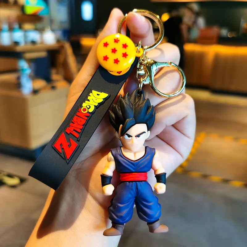 Anime Dragon Ball SonGoku Schlüsselanhänger Schmuck Son Goku Vegeta Piccolo Actionfiguren zur Taschendekoration