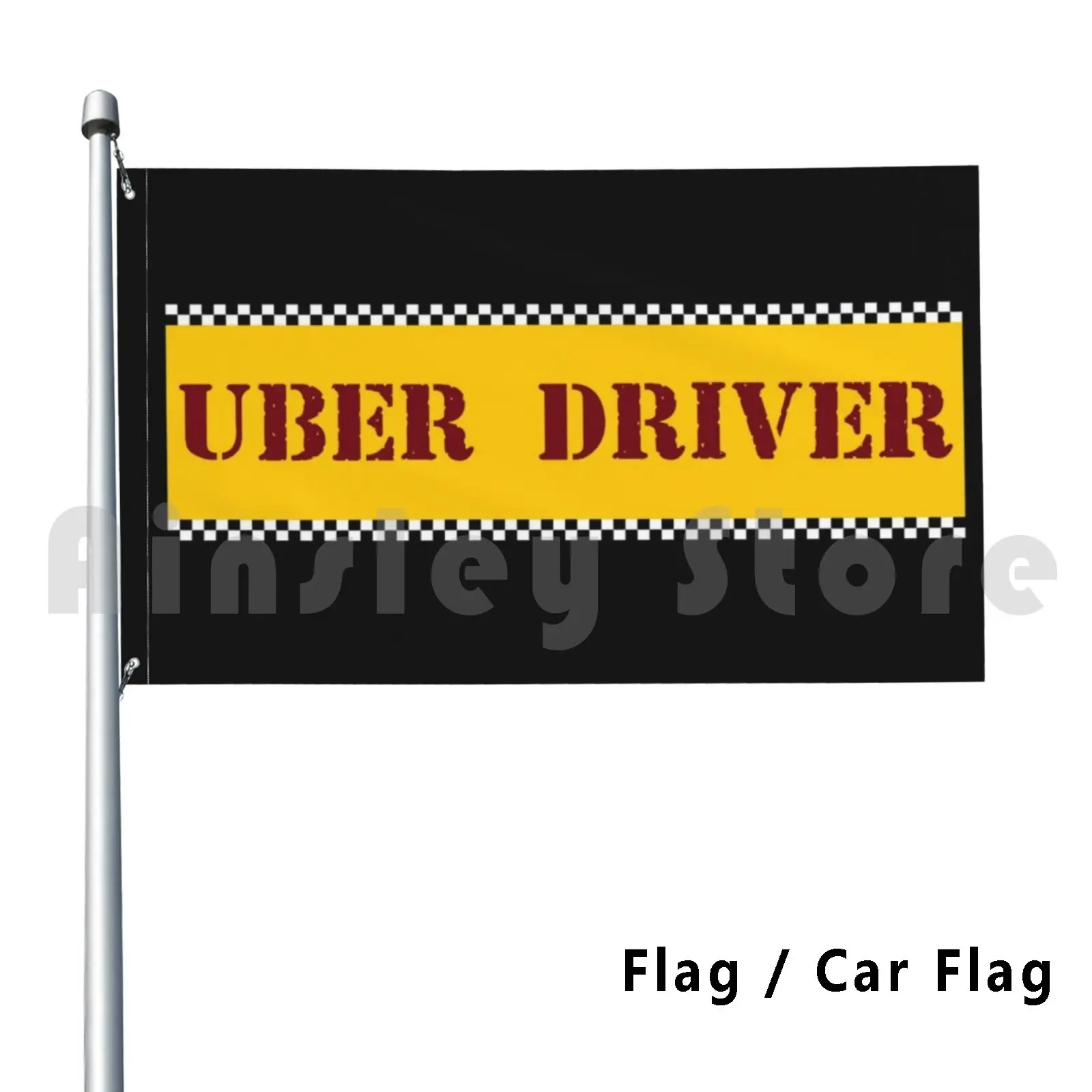 Uber Driver Outdoor Decor Flag Car Flag Uber Driver Taxi Driver Update Travis Travis Bickle Yellow Cab Satire Taxi