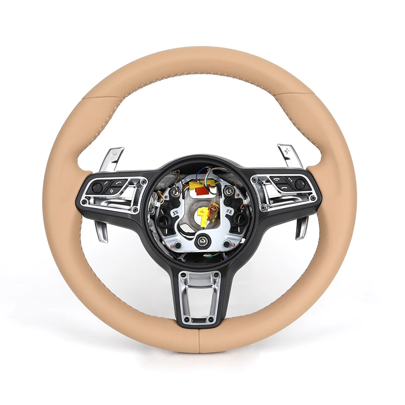 

Upgrade Full Leather Volant Lenkrad Steering Wheel for Porsche Panamera Cayenne Macan Cayman Boxster 718 911 987 958 991.2 971.2