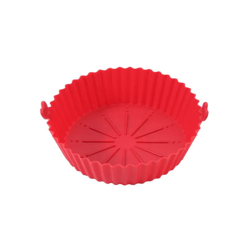 Forno da forno circolare Teglia da forno speciale in silicone Friggitrice ad aria Pentola in silicone Friggitrice ad aria Pad da forno 18/21/24 cm Riutilizzabile
