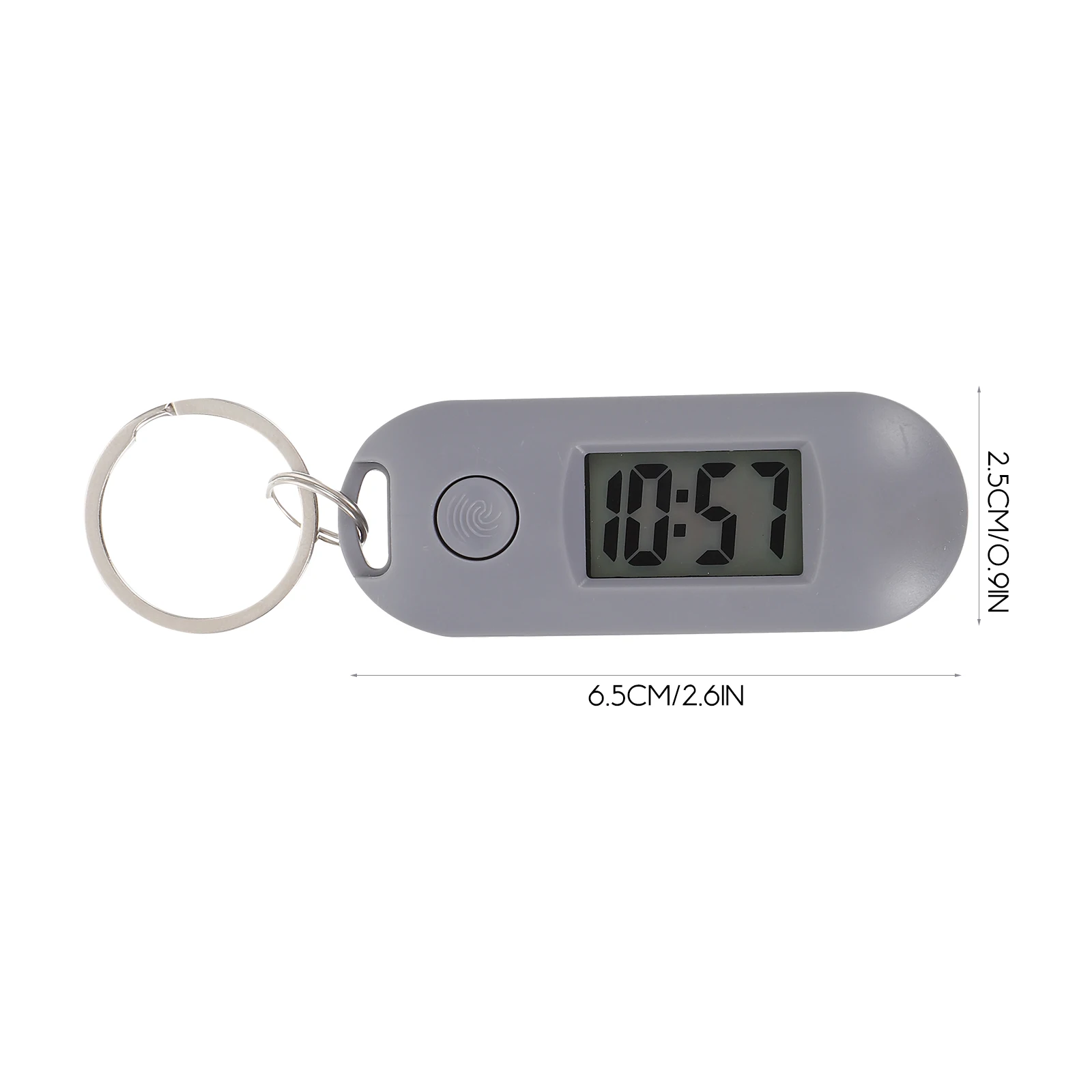 Keychain Hanging Watch Key Ring Digital Watch Students Mute Keychain Watch