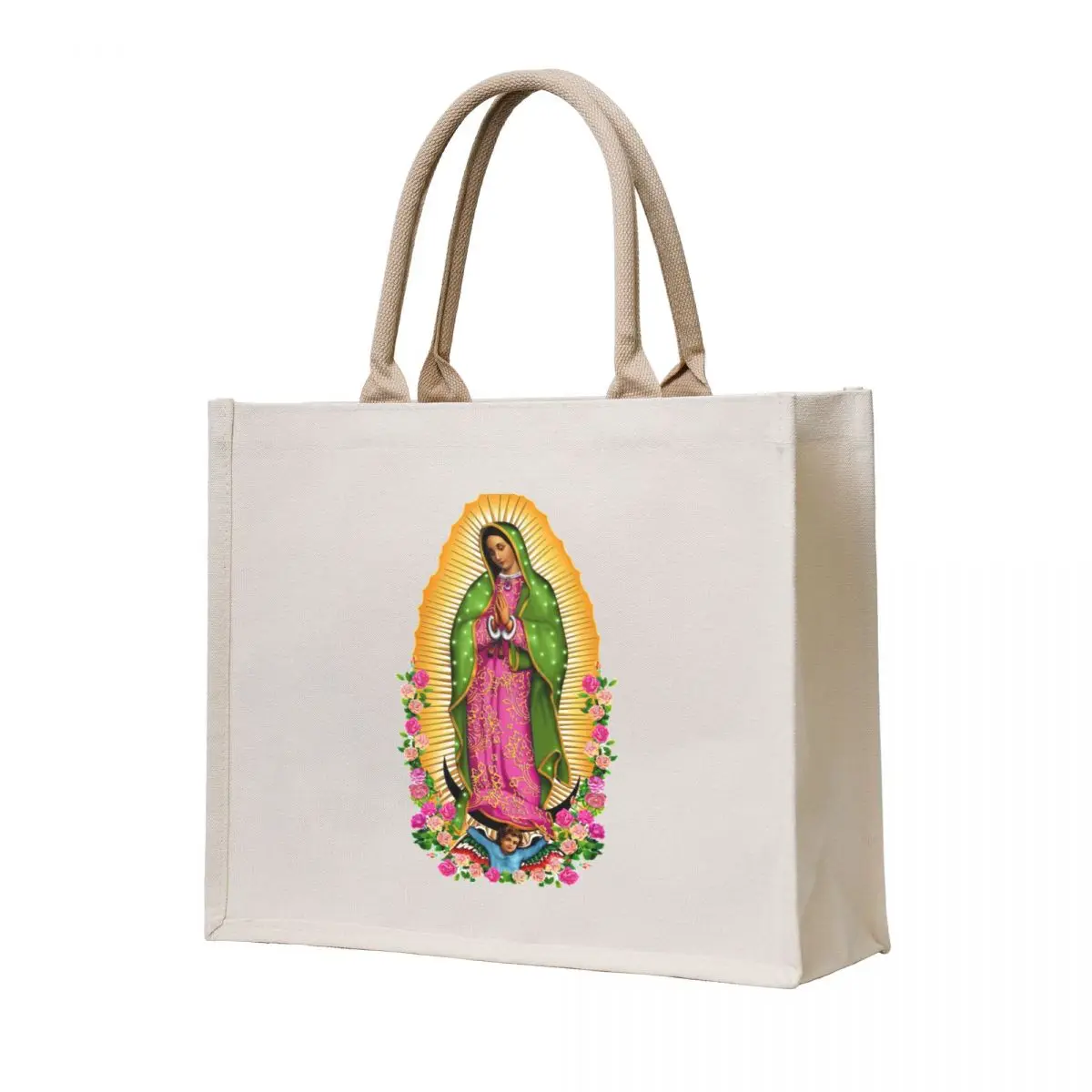 

Virgen de guadalupe Tote Bag Cloth bags cute pouch bag reusable shopping bag tote screen