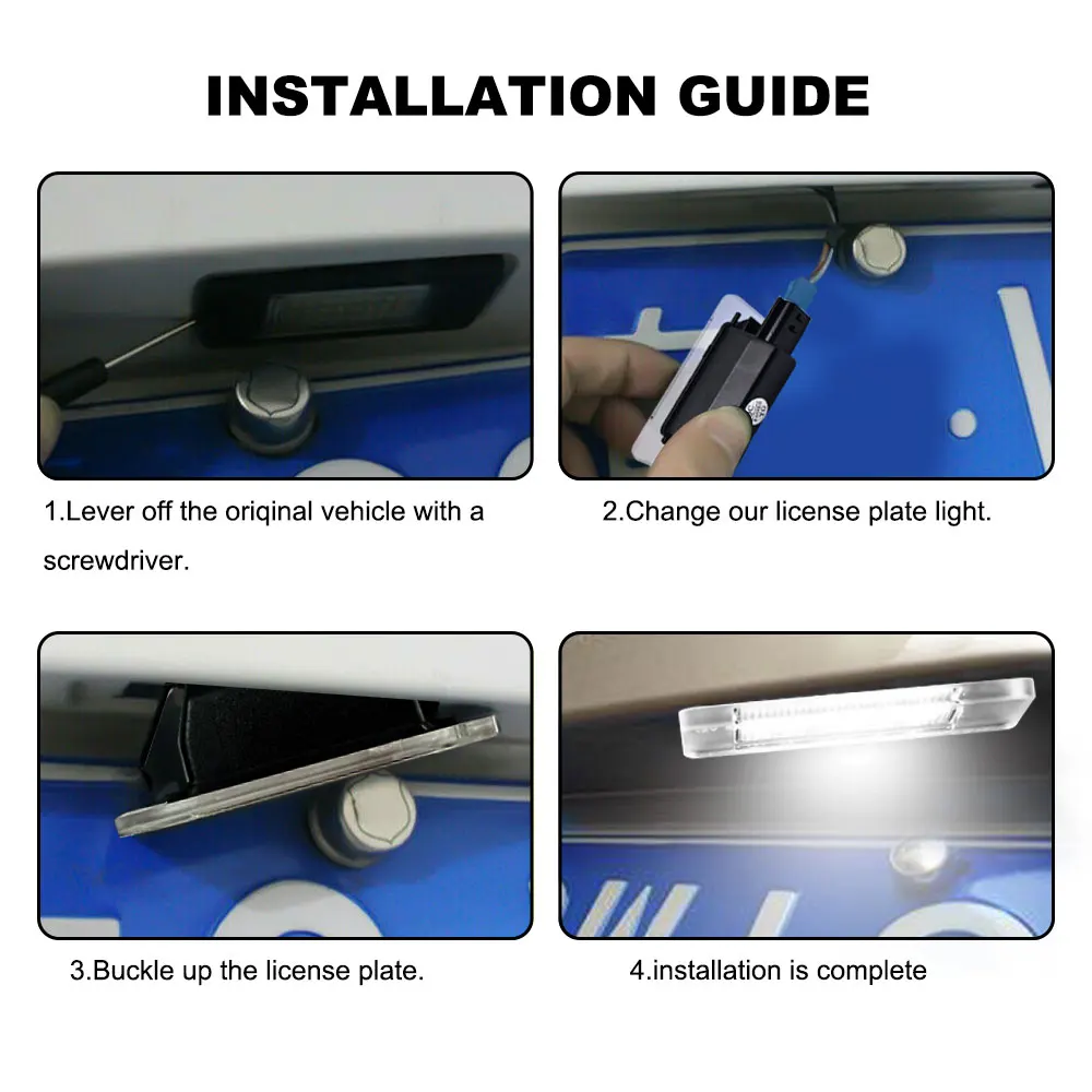 Luz LED para matrícula Canbus, 2 uds., para Nissan Altima Rogue Sentra Versa de 19/20 en adelante