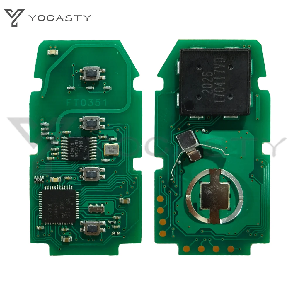 YOCASTY HYQ14FBC Smart Key 312/314 MHZ 8A Chip P4=AA For 2018 2019 2020 2021 Toyota RAV4 For USA Brazil Market 8990H-0R030