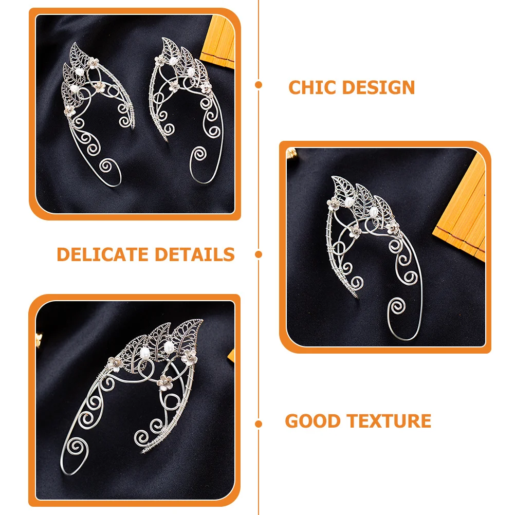 1 زوج قزم شكل غير ثقب الكفة للنساء كليب على أقراط ليف أقراط الأذن اكسسوارات موضة الأذن العظام مجوهرات