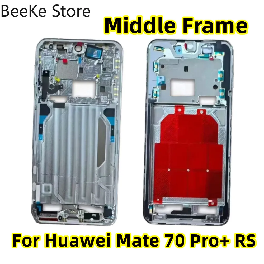 Middle Frame + Side Button For Huawei Mate 70 Pro Air 70 Pro+ Plus 70 RS Ultimate Front Bezel LCD Screen Plate Housing Holder