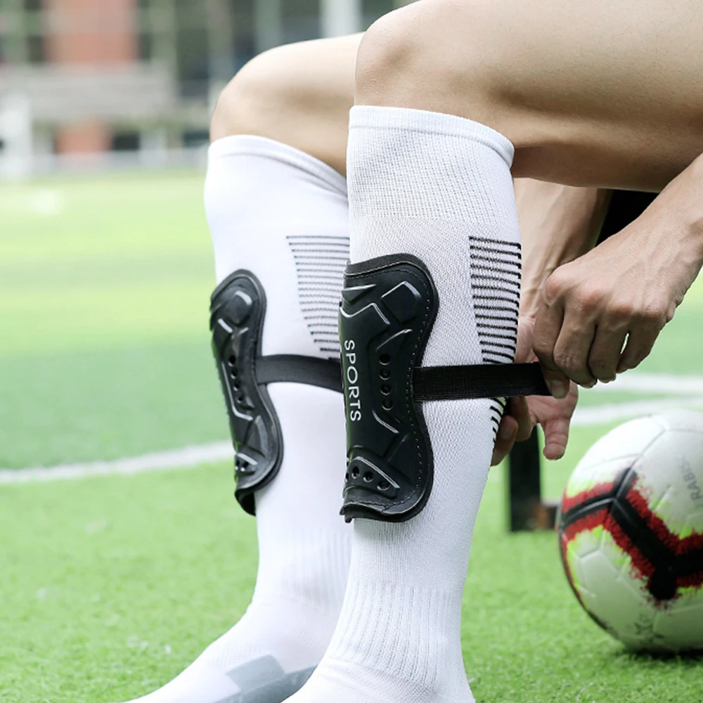 

New Lightweight Soccer Shin Guards Calf Protector Protective Shin Guard Sleeves Plastic Shin Guard Football Soccer Gear Adults