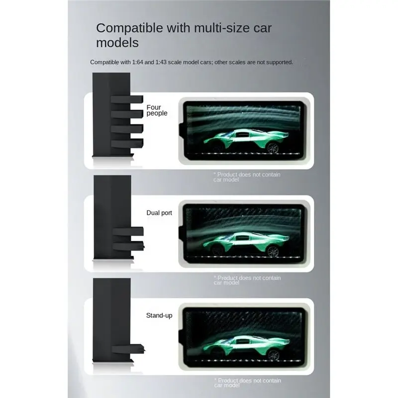 FBIL-Display Dynamic Airf Air Flow Water Mist Wind Tunnel Simulator, Desktop 1:64 1:43 Scale Car Model Compatible
