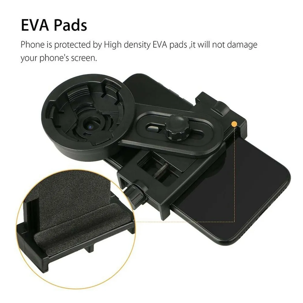 Adaptador de montaje para teléfono inteligente, soporte Monocular Binocular, Clip para teléfono celular