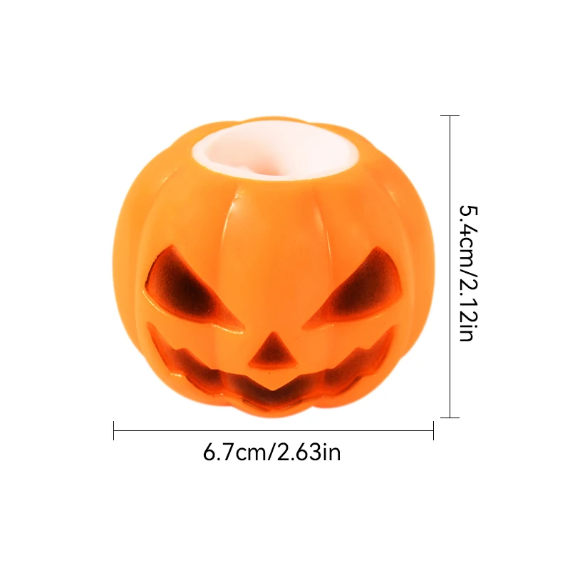 3/1Pcs Halloween Kürbis Geist Squeeze Prise Spielzeug Kinder Gefälligkeiten Halloween Party Liefert Stress Relief Zappeln Spielzeug Geburtstag