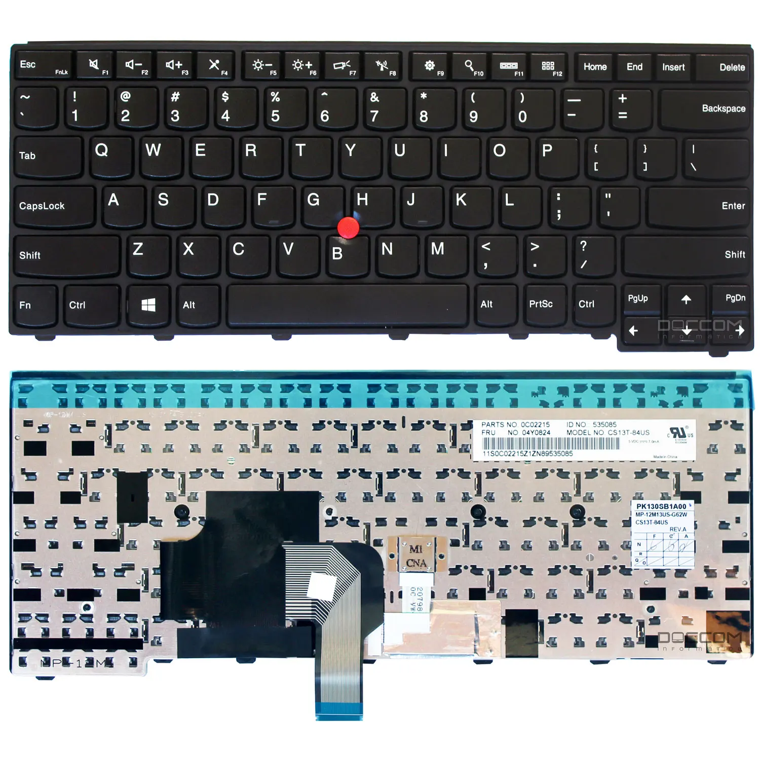 Compatible Keyboard Notebook Lenovo ThinkPad E431 E440 T431s T440 T440p T440s US Layout Black