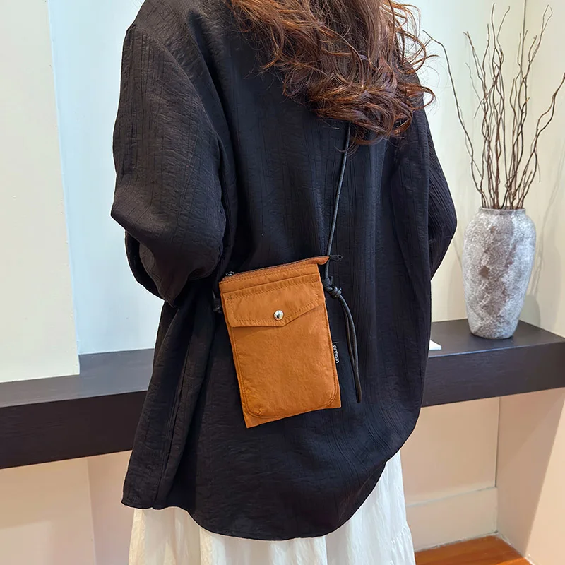 Straße gewaschen Nylon Umhängetasche für Frauen Mode Telefon Messenger Bag weibliche Geldbörsen Designer Schultertaschen – Detail 7