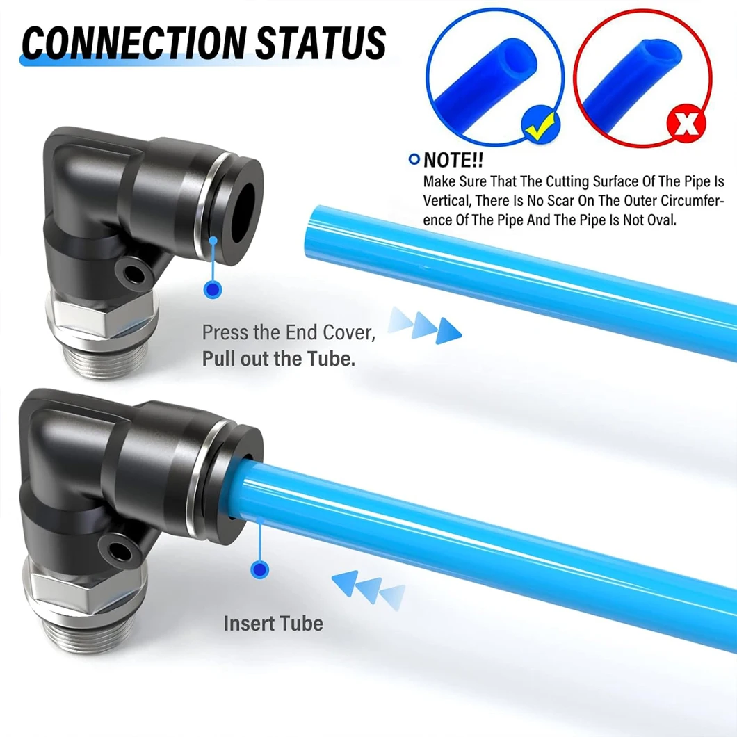 20PCS/LOT PNEUMATIC Male Elbow Tube PL4/6/8/10/12XM5/9.7MM/12.7MM/16MM/20MM NPT Thread 90 Push to Connect Pneumatic Air Fittings