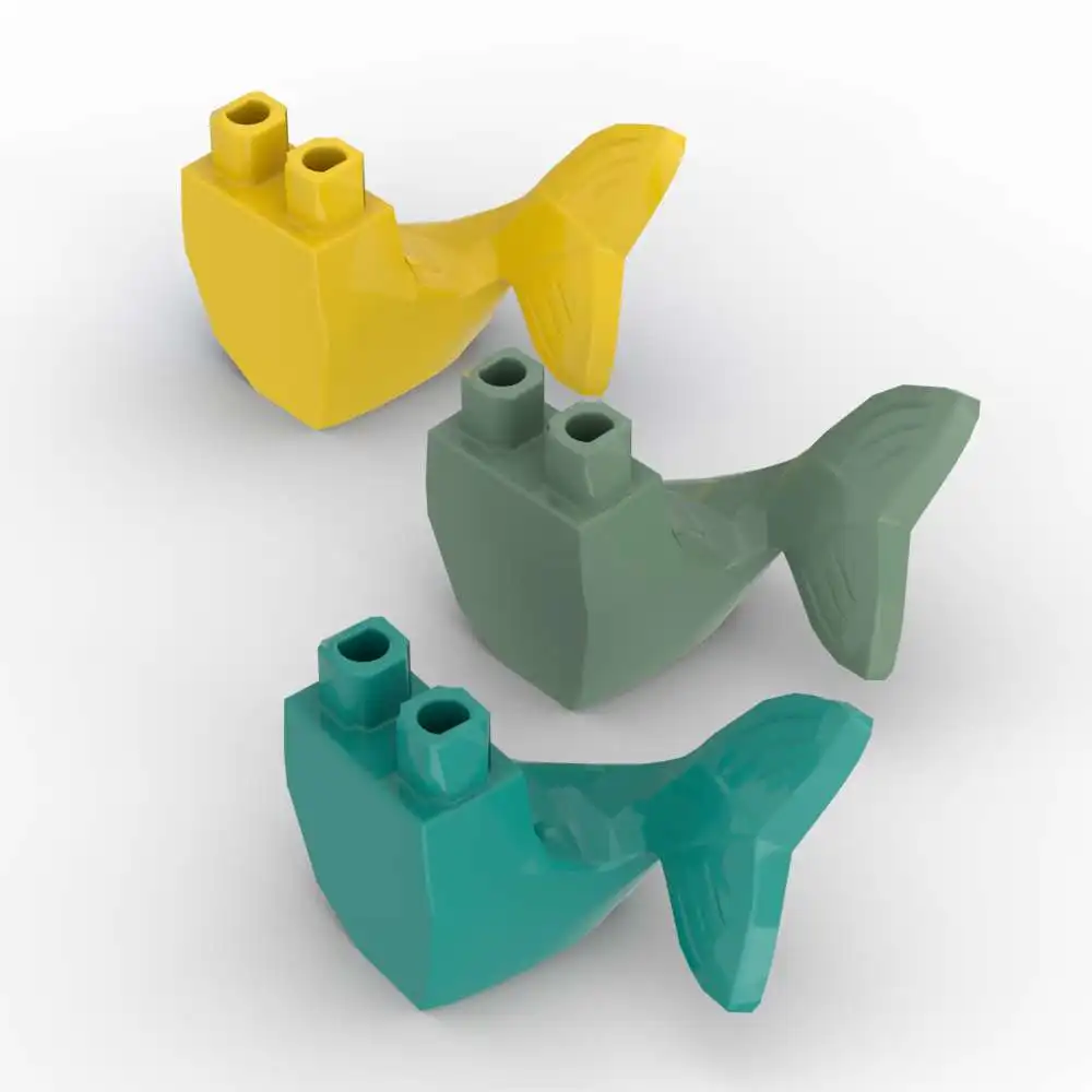 MOC 10PCS 95351 Blocs de construction queue de sirène et jambes de sirène, briques adaptatives classiques, jouets captivants, cadeaux d'anniversaire pour enfants