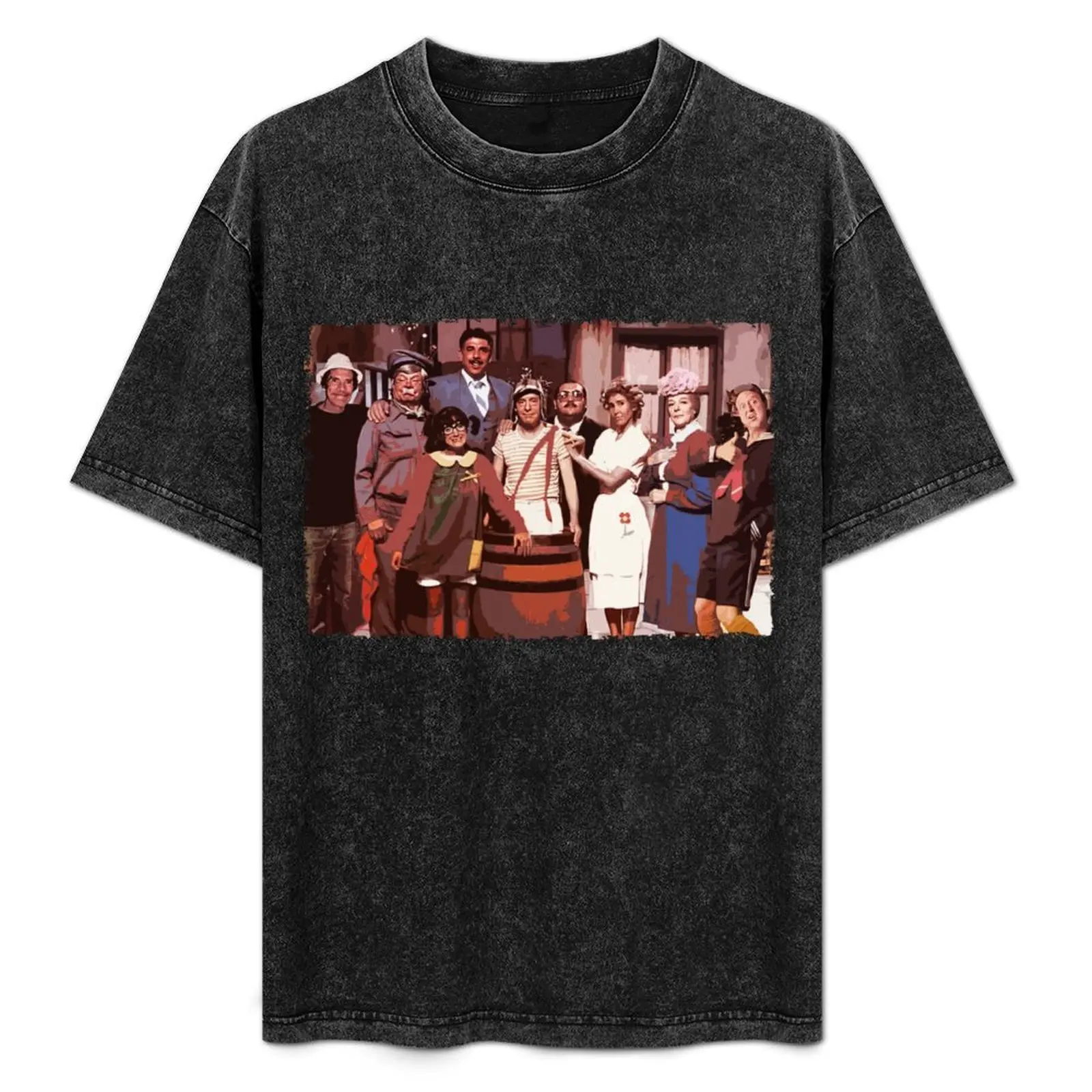 

El Chavo del Ocho - La Chilindrina - Don Ramón T-Shirt Large Size Casual Tee Shirt